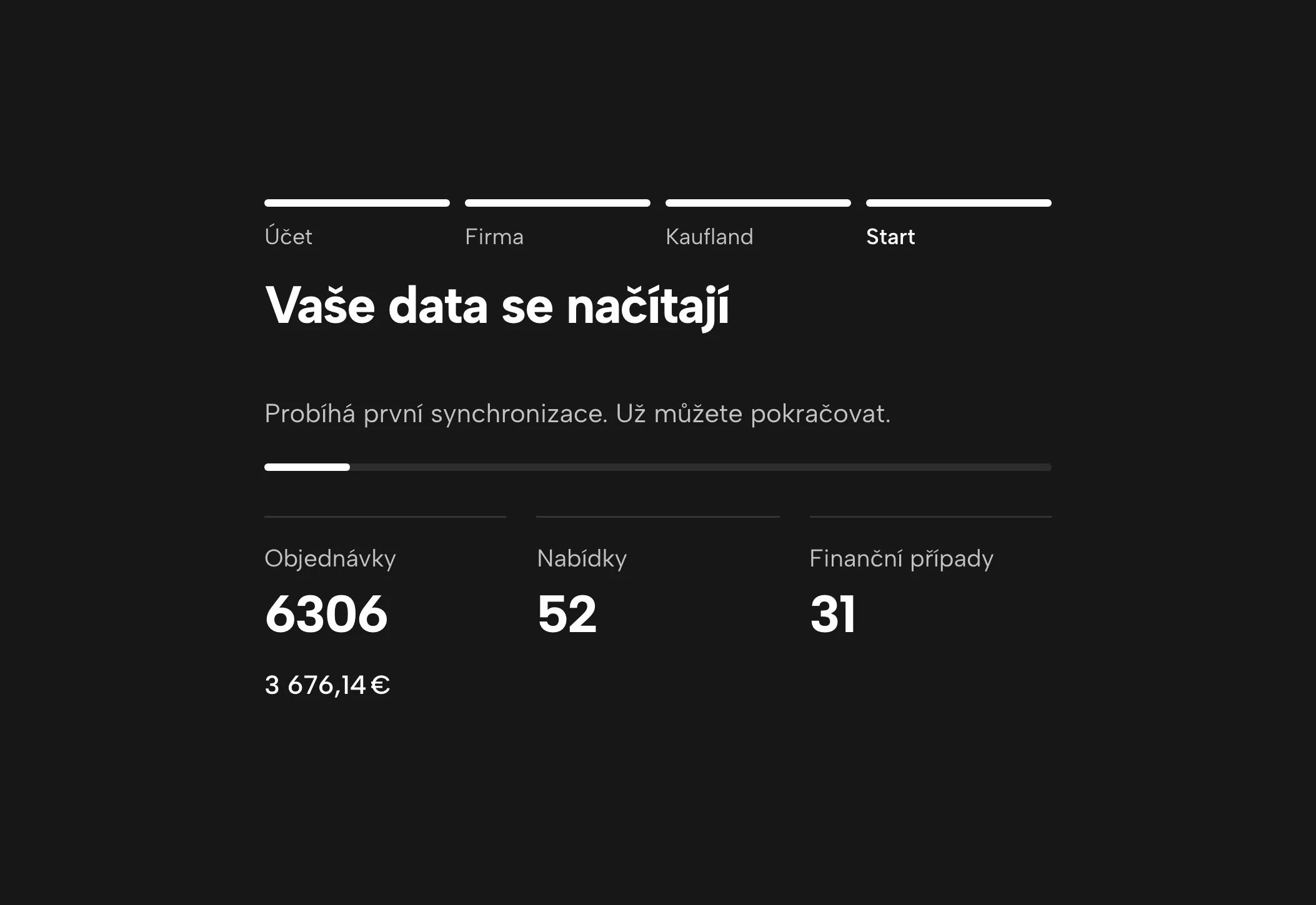 Načítání objednávek a nabídek v Sellgripu, s ukázkovými daty