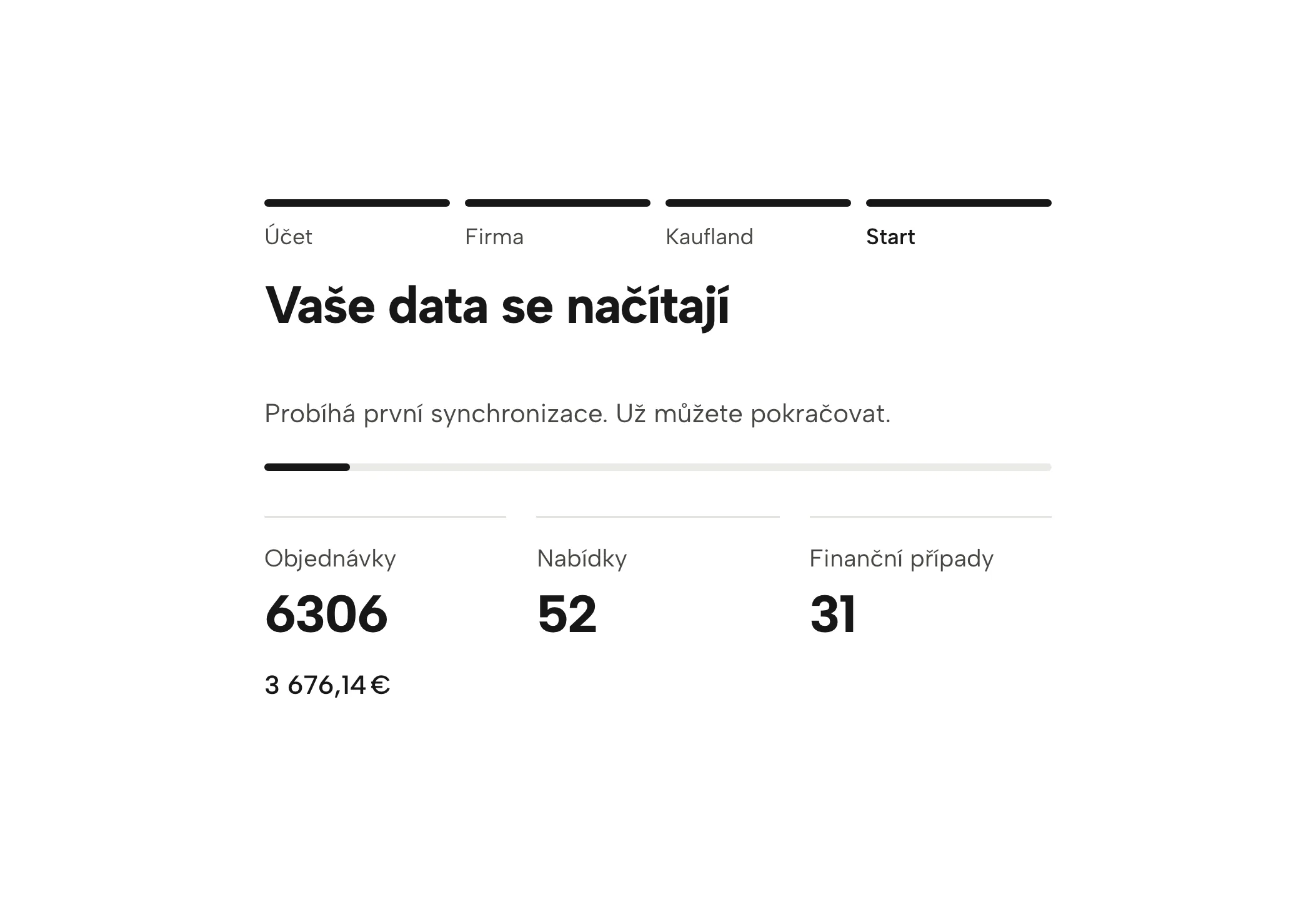 Načítání objednávek a nabídek v Sellgripu, s ukázkovými daty