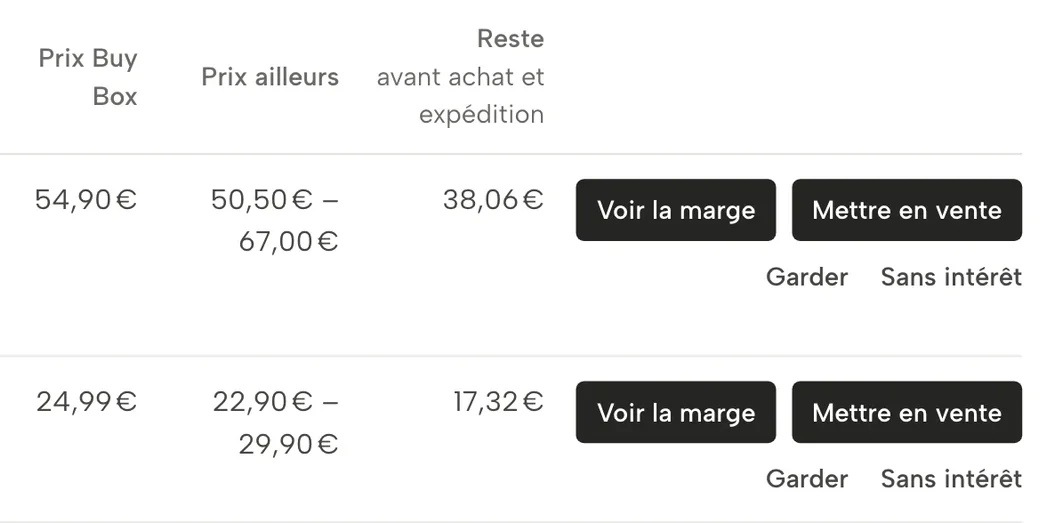 Extrait de Sellgrip : Opportunités