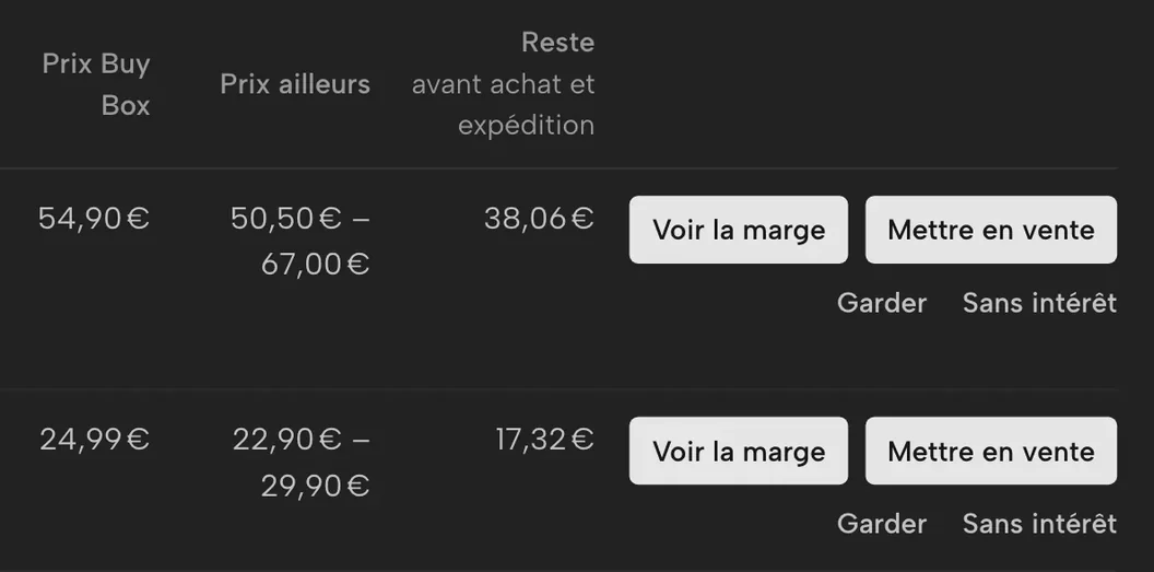 Extrait de Sellgrip : Opportunités